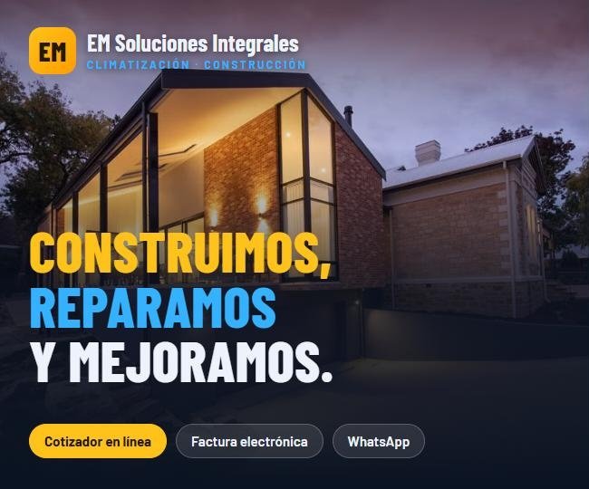 Sitio web de EM Soluciones Integrales