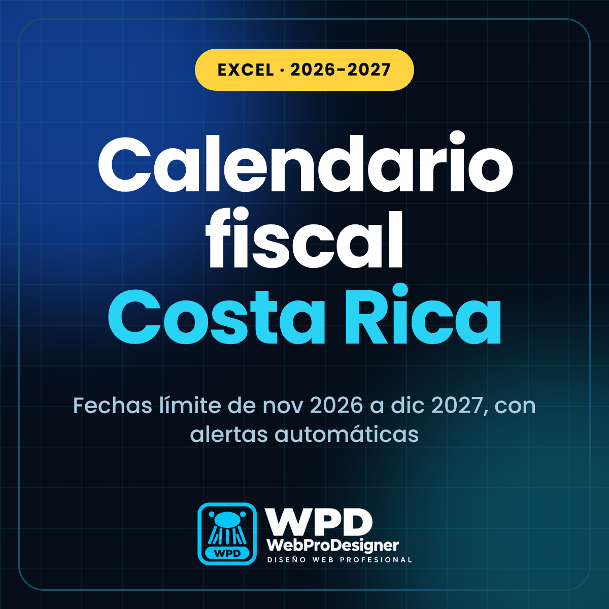 Portada del Calendario fiscal Costa Rica 2026-2027