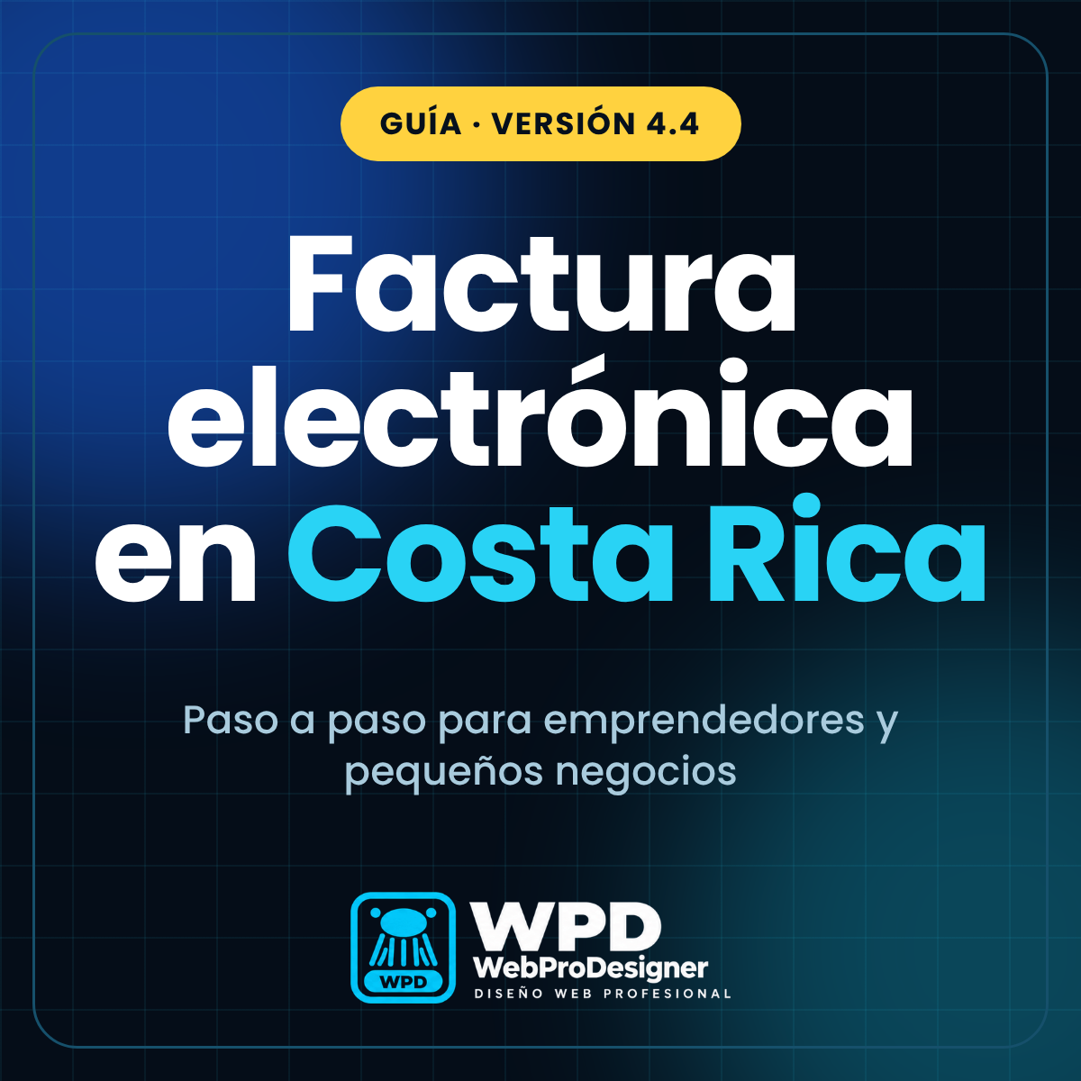 Portada de la guía de factura electrónica en Costa Rica
